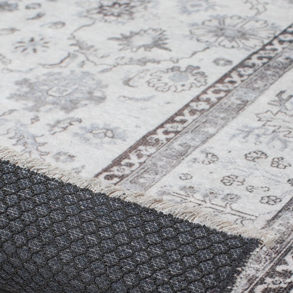 Dywan vintage Armand jasny szary 80 cm x 215 cm