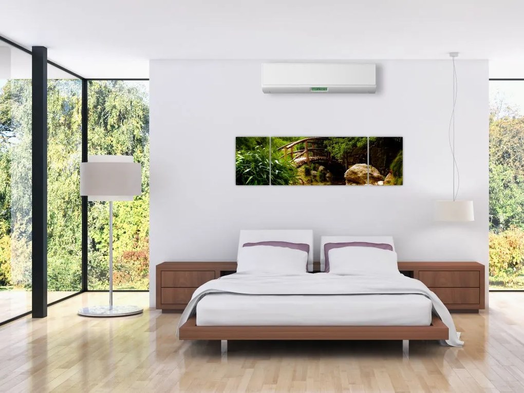 Obraz - Most nad rzeką (170x50 cm)