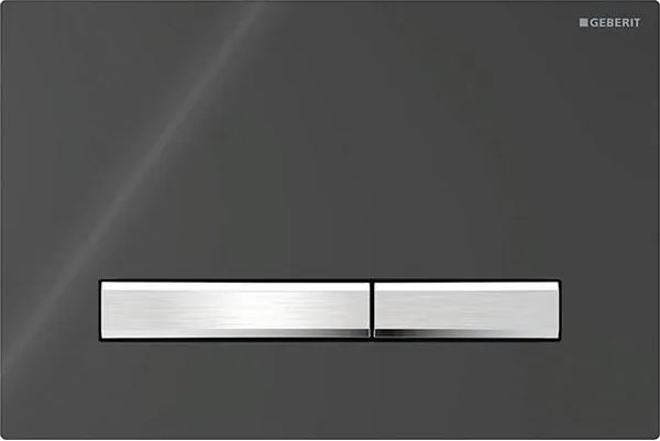 Geberit 115.788.DW.2-Przycisk spłukujący Sigma50 24,6x16,4 cm czarny/matowy chrom