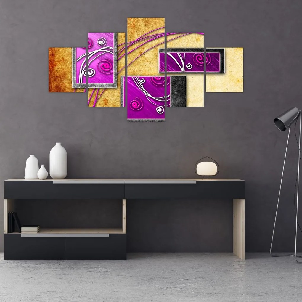 Obraz abstrakcji (125x70 cm)