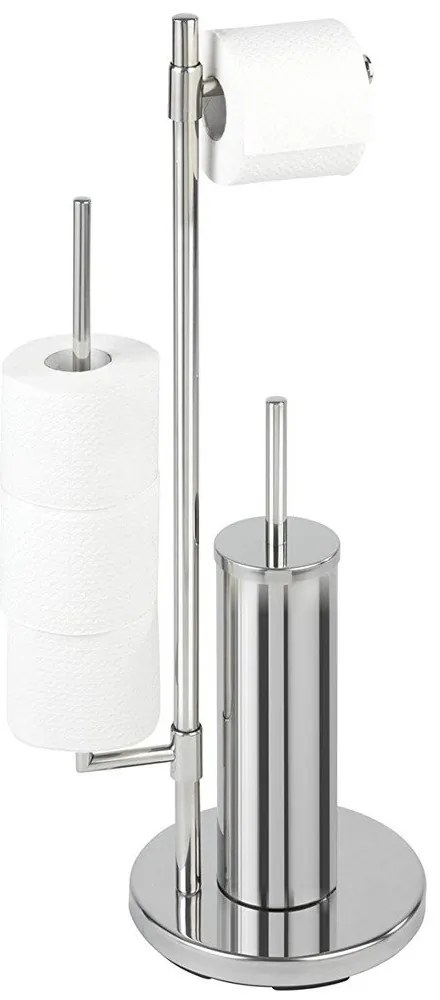 Stojak na papier toaletowy i szczotkę do WC, UNIVERSALO NEO - 3 w 1, WENKO
