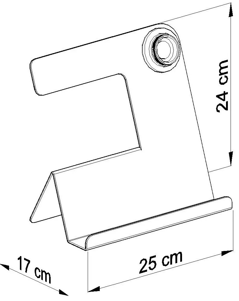 Biała industrialna lampka stołowa - EX562 S7-W87