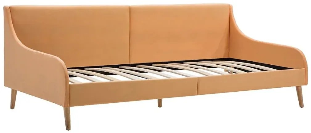 Pomarańczowa sofa z materacem - Fremen