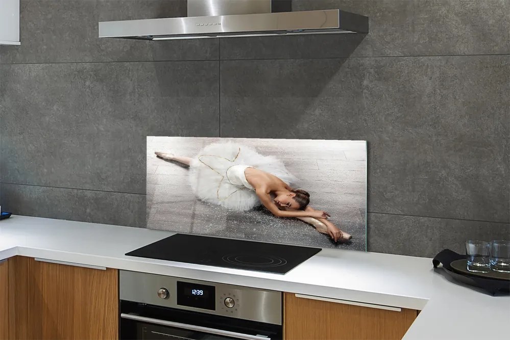 Panel szklany do Kuchni Baletnica w Białej Sukni