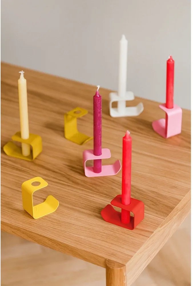 Metalowy świecznik Flec – noo.ma