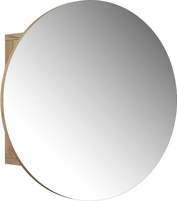 Szafka z lustrem w łazience złoty dąb energetyczny 50x17.4x50 loki