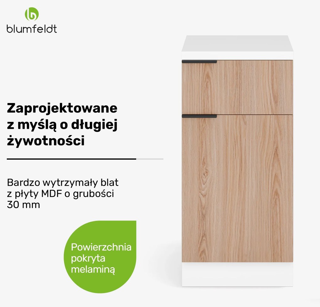 Blumfeldt WoodVista szafka kuchenna z szufladami