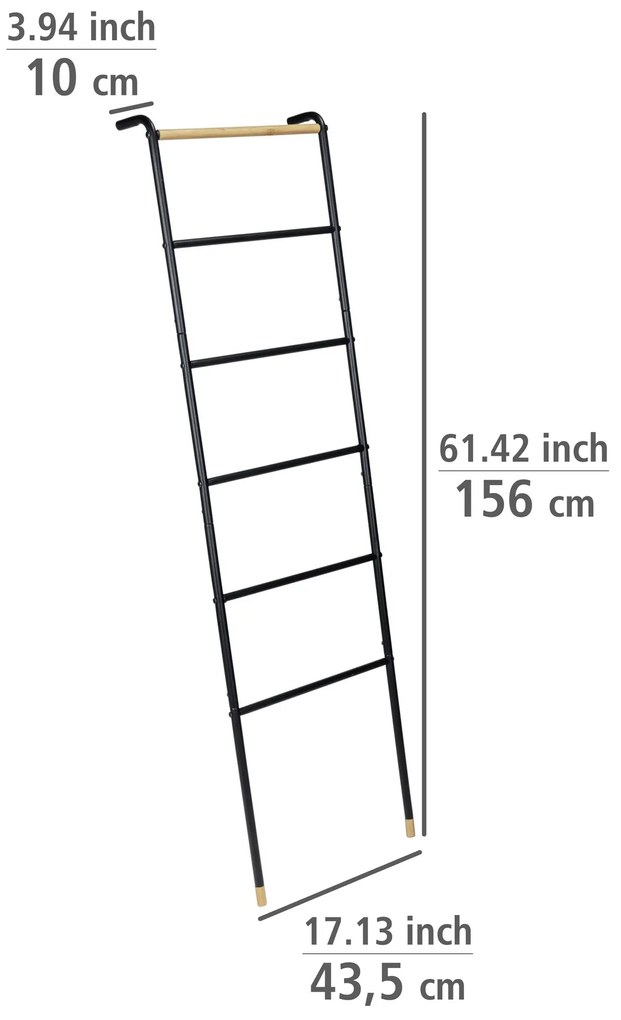 Wieszak na ręczniki drabina, 156 x 43 cm, Loft, WENKO