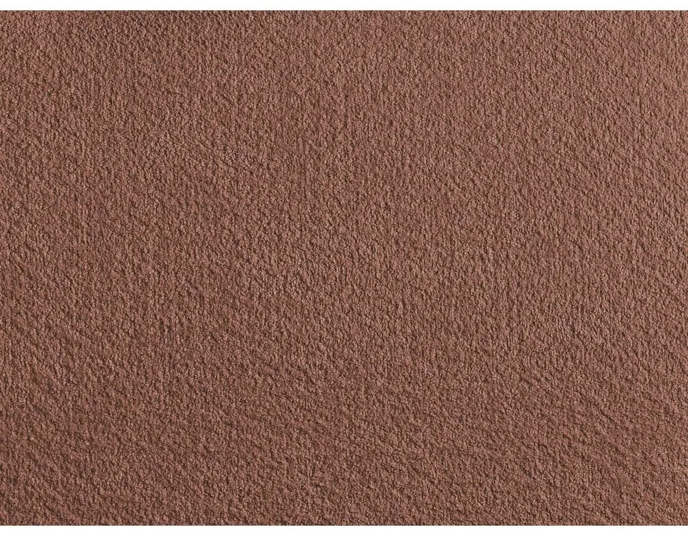 Pomarańczowe tapicerowane łóżko dwuosobowe ze schowkiem i stelażem 160x200 cm Orlane – Bobochic Paris