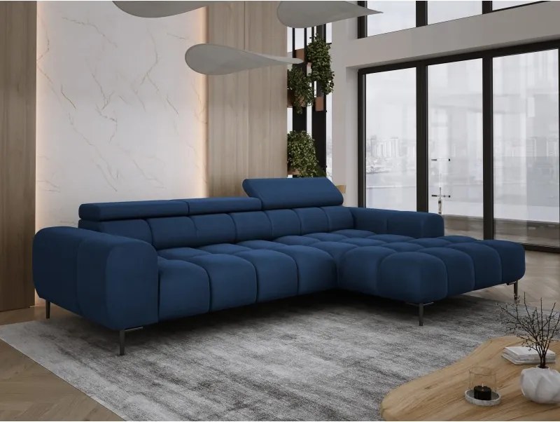 Narożnik PLAZA MINI wolnostojący Prawostronny w tkaninie SOLAR 79 WERSAL