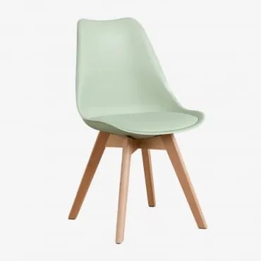 Zestaw 4 Krzeseł Jadalnianych Nordic Celadón - Sklum