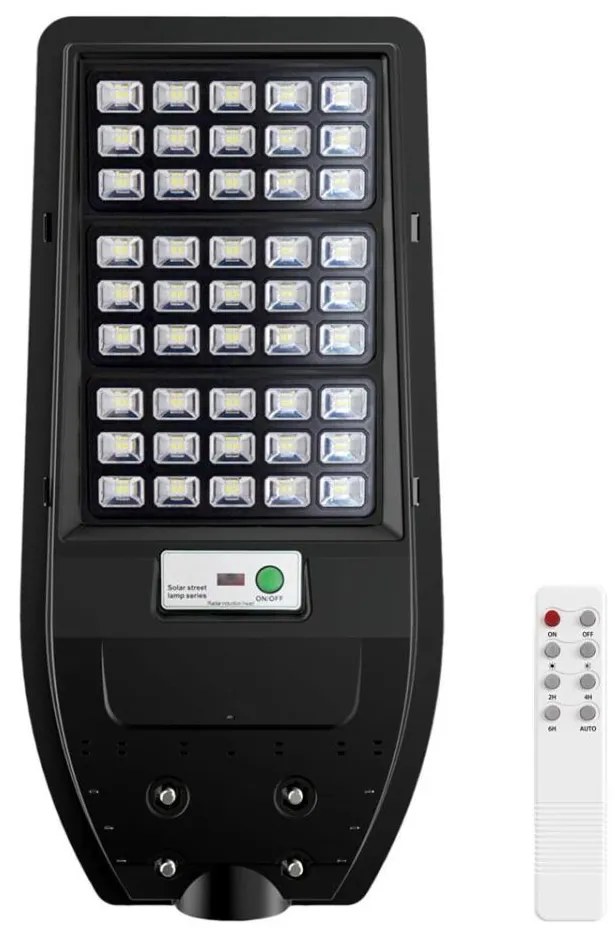 Lampa solarna uliczna LED VIA 100W/10000 mAh 3,2V 6000K IP54 + pilot zdalnego sterowania