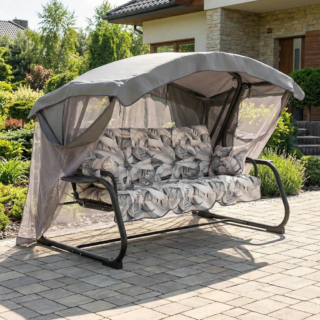 Huśtawka ogrodowa z moskitierą Ravenna Lux G057-06PB PATIO