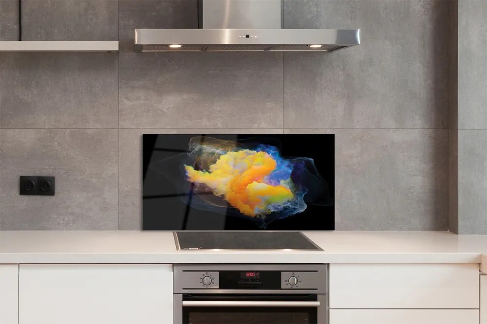 Panel szklany do Kuchni Feeria Kolorowych Fraktali