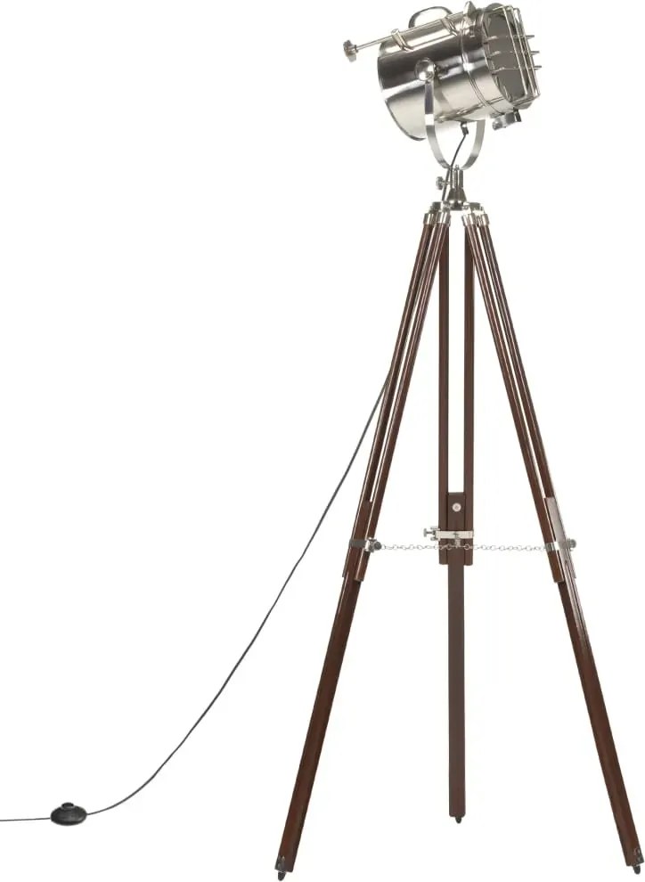 Drewniana lampa stojąca retro z regulacją wysokości - EX197 S7-C97