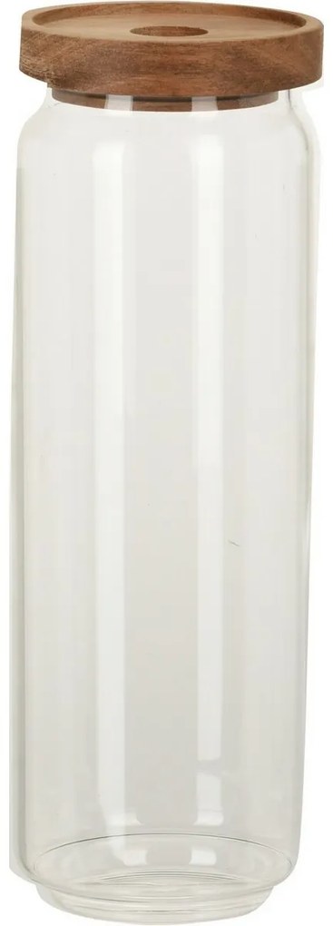 Szklany pojemnik z akacjową pokrywką 1300 ml, 1,7 l