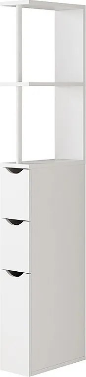 Szafka łazienkowa biały 15x33x137 vera