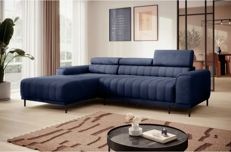 Narożnik CALDO S/MINI Lewostronny z funkcją spania wolnostojąca w tkaninie RUN AGAIN 77 WERSAL