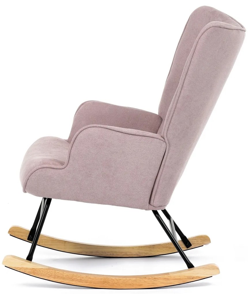 Fotel bujany PINK2, różowy