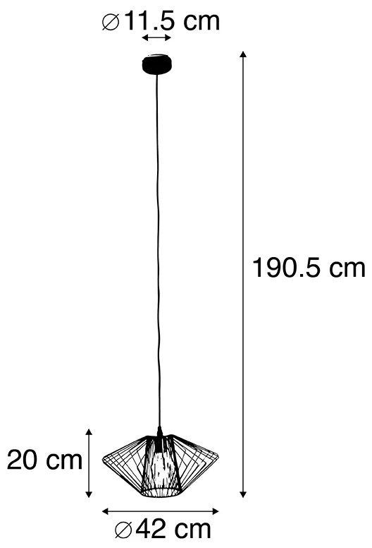 Designerska lampa wisząca mosiężna - StielDesignerski Oswietlenie wewnetrzne