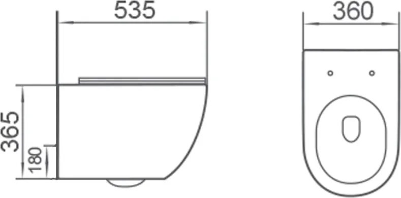 Mexen Lena 2.0 miska wc Rimless z deską wolnoopadającą slim, duroplast, biała połysk - 3022L4000