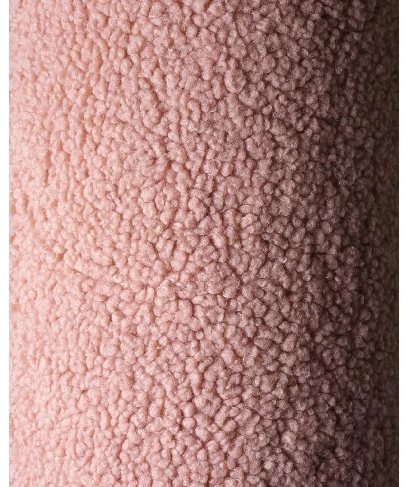 Różowa poduszka na sofę dziecięcą z materiału bouclé Teddy Pouch – Wigiwama