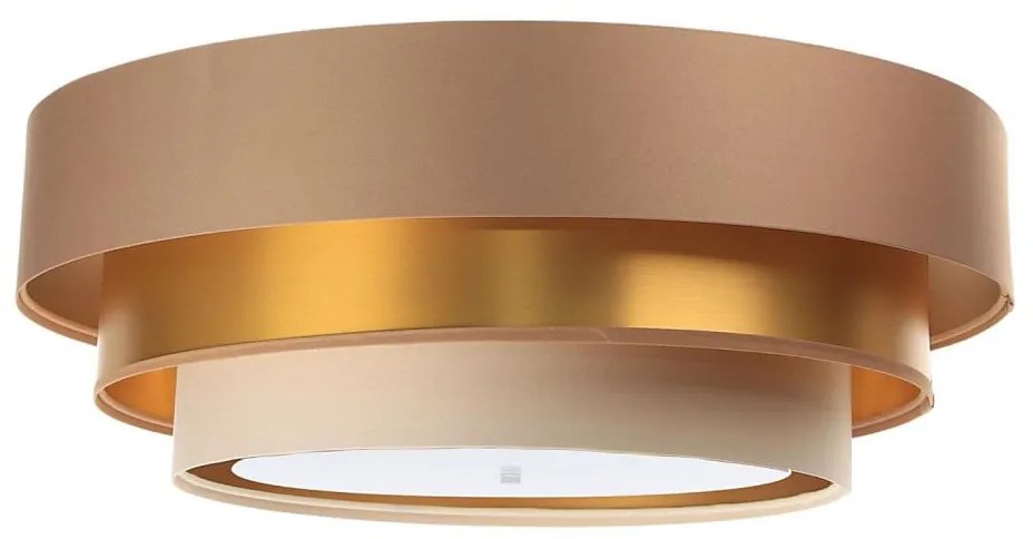 Lampa sufitowa TRINITI 2xE27/60W/230V brąz/złoto/beż