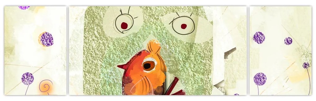 Obraz- Dusza ptaka (170x50 cm)