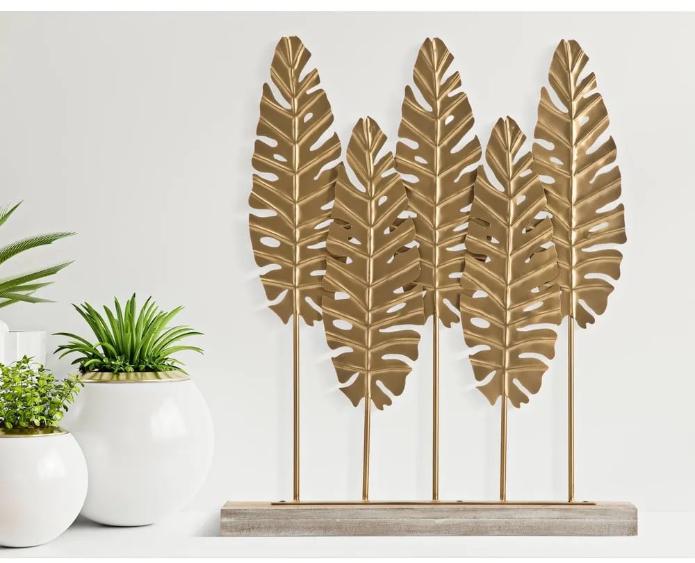 Figurka dekoracyjna w kolorze złota Mauro Ferretti Long Leaf