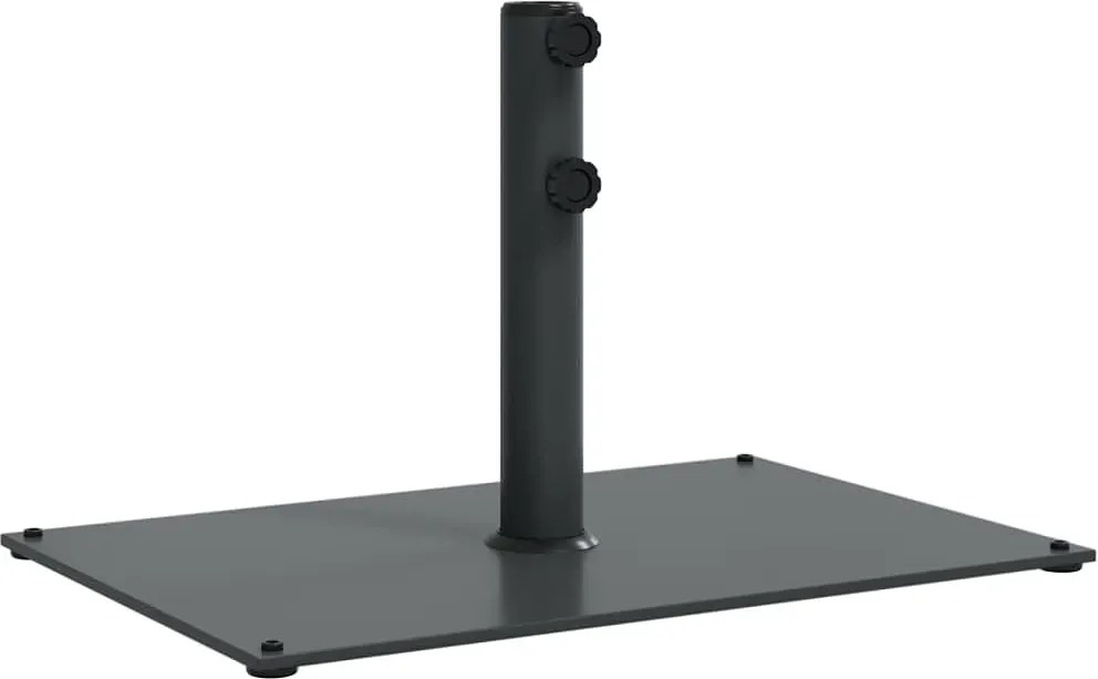 Prostokątna ciemnoszara podstawa pod parasol ogrodowy A7-B55