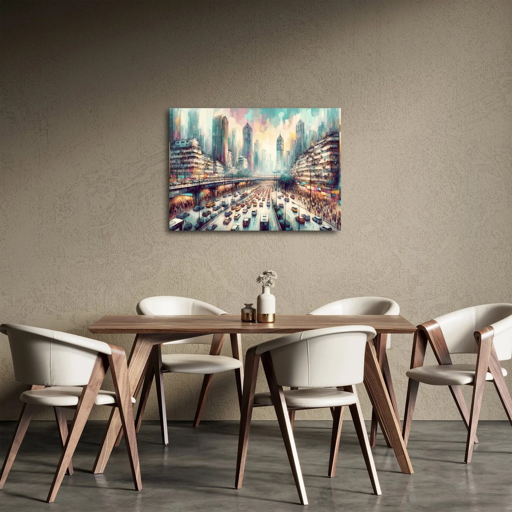 Obraz - Życie w wielkim mieście (70x50 cm)