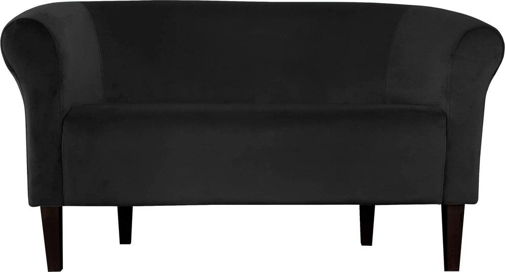 Sofa Milo tkanina Welur wygodna sofa tapicerowana do salonu i poczekalni : Kolor nogi - Venge, Kolor tkaniny - VELVET - MG19, Typ tkaniny - Velvet, Wysokość nogi - 20 cm