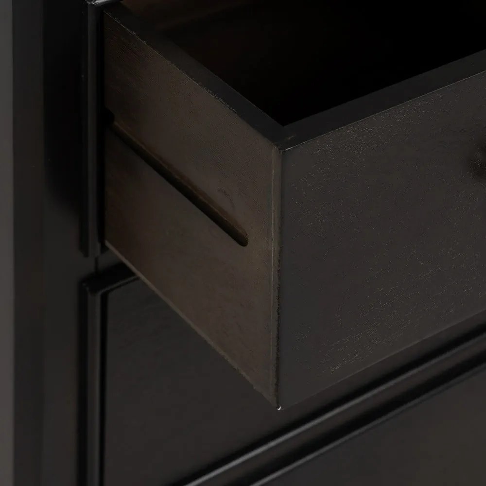Czarna komoda 60x75,5x33 cm Mods – Ixia