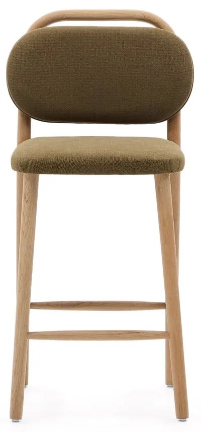 Hoker w kolorze khaki (wysokość siedziska 66 cm) Helda – Kave Home