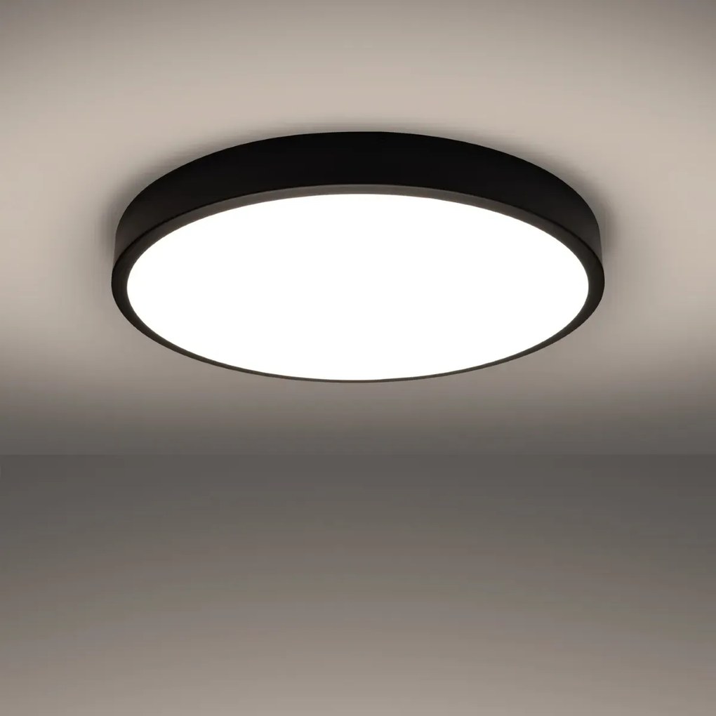 Plafon ONYX 60 czarny LED 3000K SOLLUX  LIGHTING