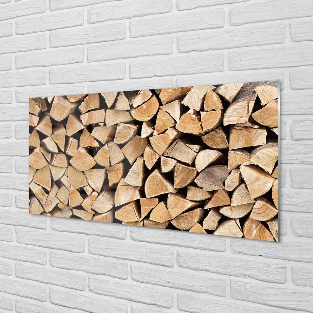 Szklany Panel Drewno opał skład