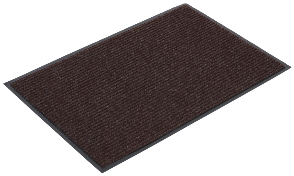 Trwała mata wejściowa z PVC 1+1 GRATIS, dywanowa, 90 x 150 cm, brązowa