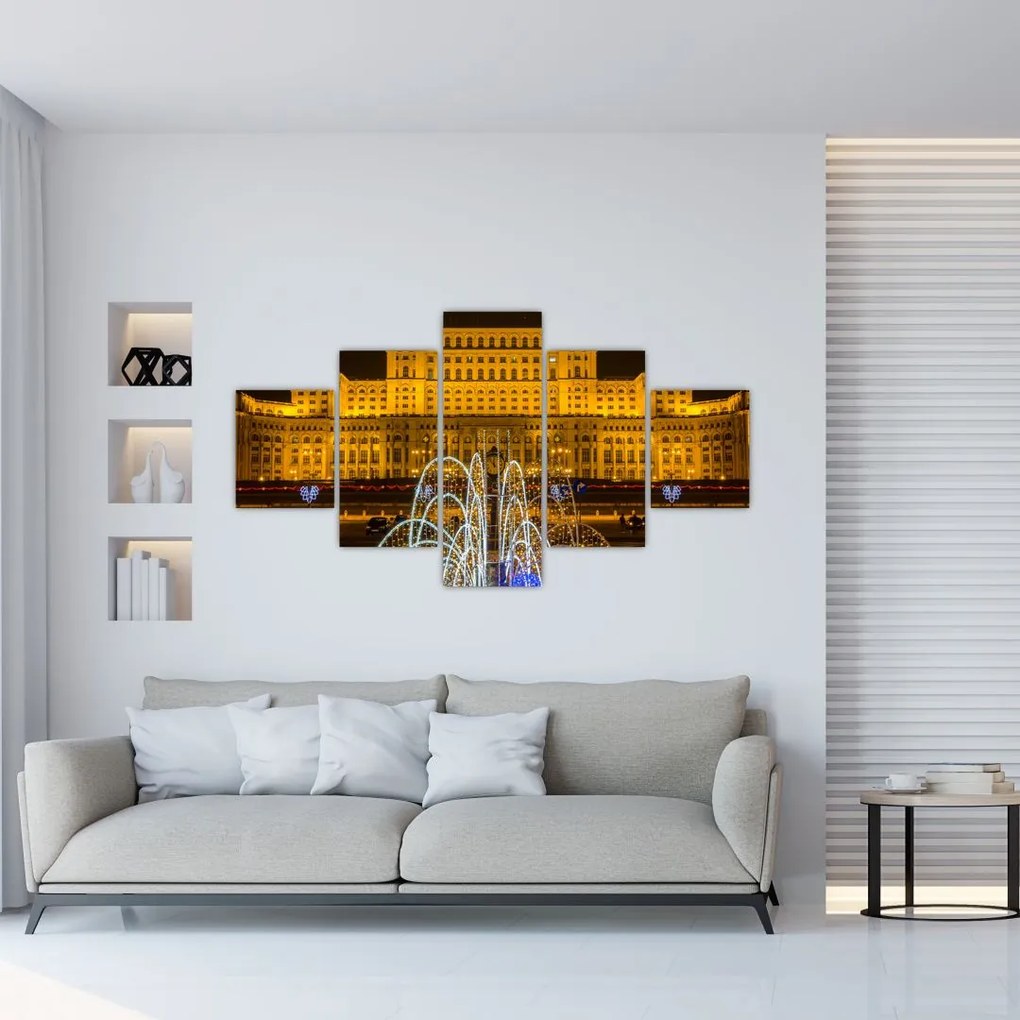 Obraz - Pałac Parlamentu, Bukareszt Rumunia (125x70 cm)