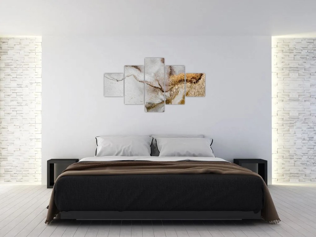 Obraz - Atrament marmurkowy (125x70 cm)
