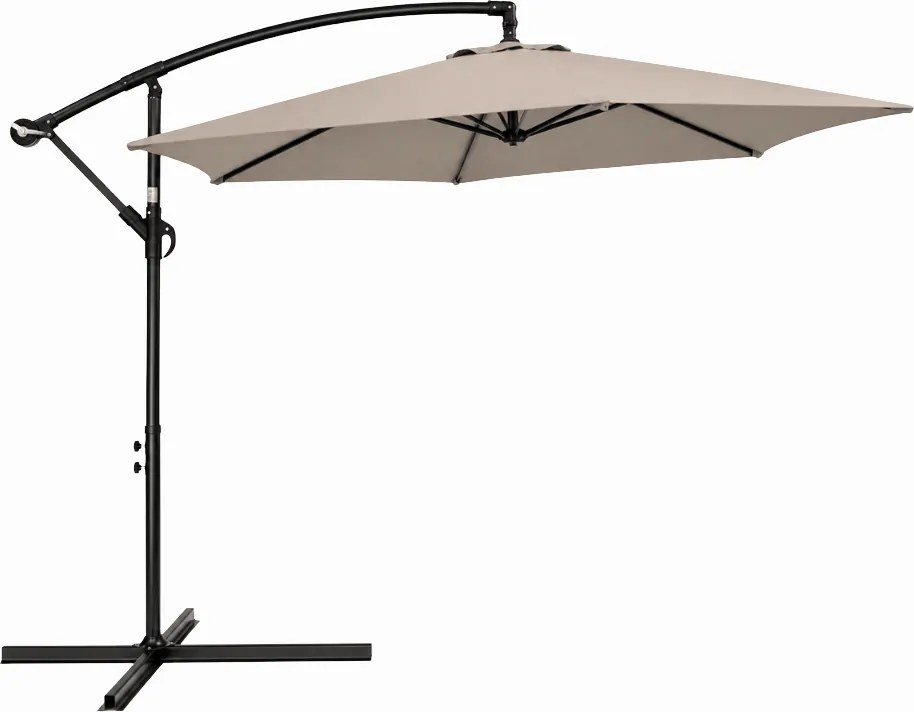 Parasol ogrodowy ELVARO z możliwością regulacji, beżowy