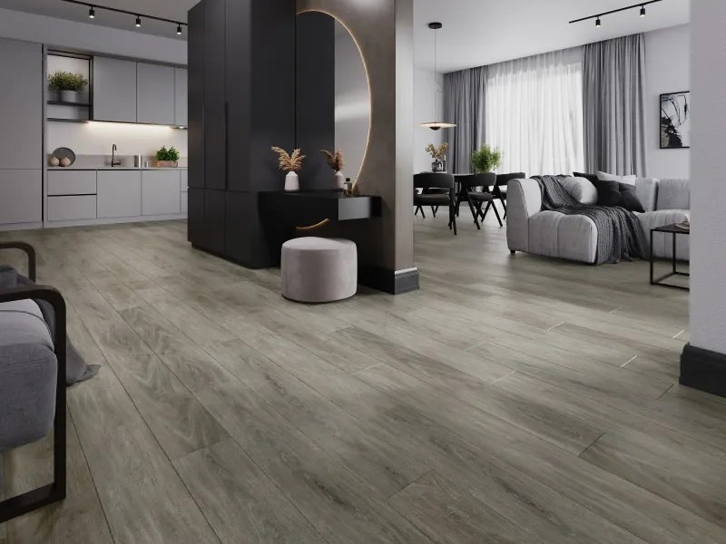 Mexen La Porte próbka paneli winylowych SPC 6,5 mm, podkład IXPE 1,5 mm, 4 V-Fuga, Dąb - F1026-S