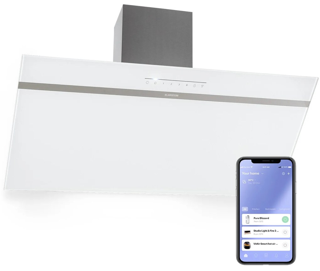 Klarstein Ava 90 Okap przyścienny 90 cm