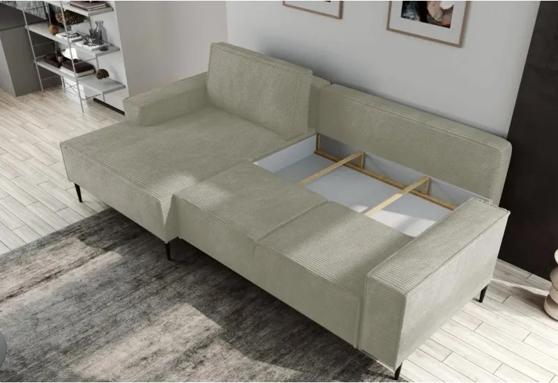 Narożnik MATANO układ Prawostronny z funkcją L i w tkaninie POSO WERSAL