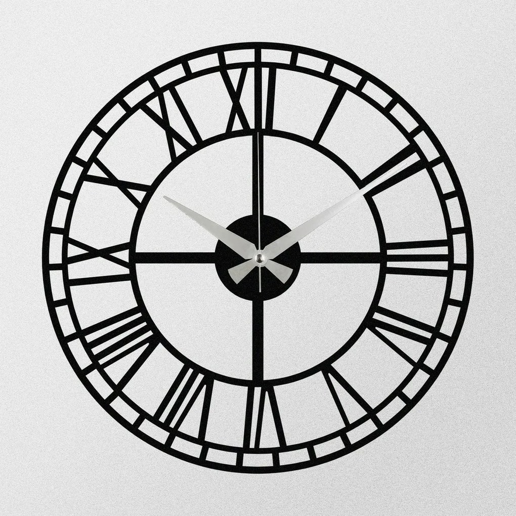 Zegar ścienny Enzoclock - S002 Black, 48 x 48 cm
