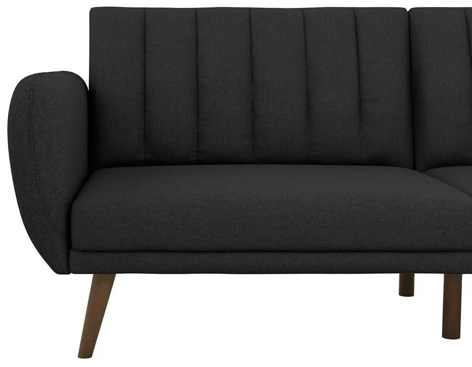Ciemnoszara rozkładana sofa Novogratz Brittany