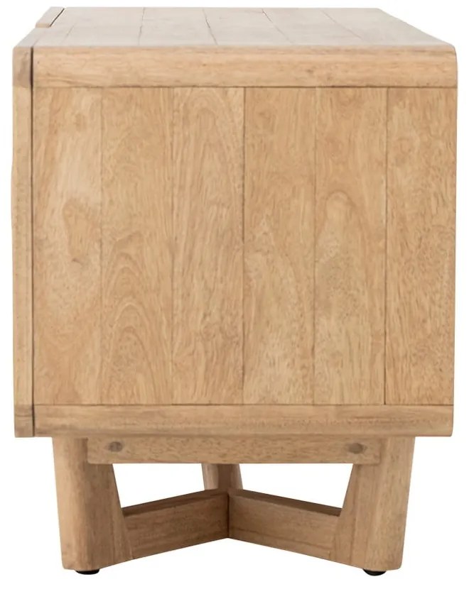 Komoda z litego drewna kauczukowego w naturalnym kolorze 120x55x45 cm Serrone – Bloomingville