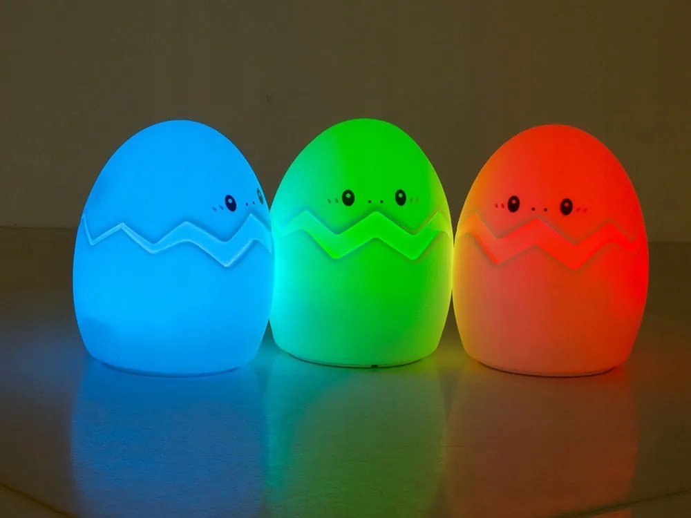 LED dziecięca lampka nocna GEPI 12,5 cm, biała