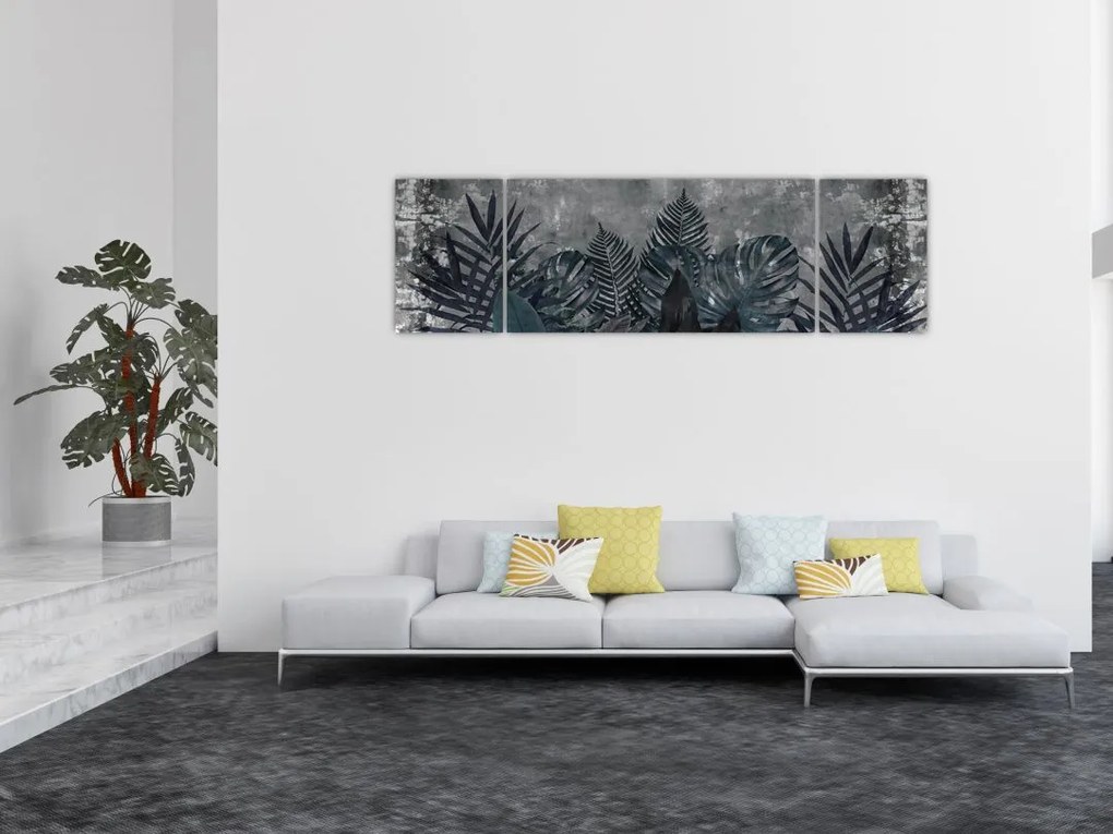 Obraz - Liście palmowe (170x50 cm)