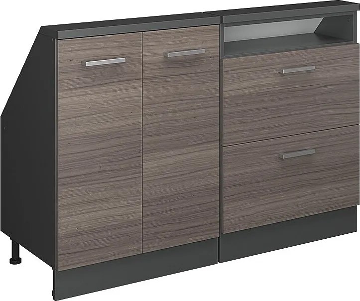 Szafka kuchenna na dach skośny szlachetna szarość 120x46x81.6 r-line