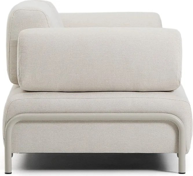 Beżowa sofa modułowa z tkaniny szenilowej 200 cm Compo – Kave Home